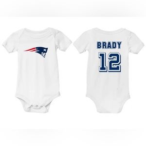 Tom Brady Baby Onesie Football Jersey New England Patriots Football Shirt